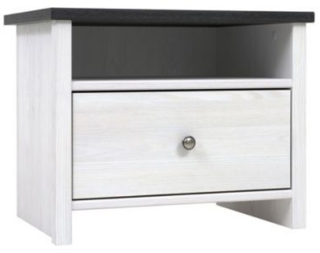 Фото Тумба прикроватная Порто KOM1S/50 от производителя Black Red White (БРВ) в Мариуполе по цене 5 960 ₽