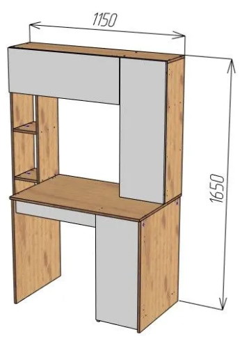 Фото Стол компьютерный СК-64  от производителя Пирамида в Мариуполе по цене 8 860 ₽