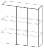 Фото kukhnya-venetsiya-sv кухня венеция шкаф навесной ш1000у (91,2) производитель SV-мебель