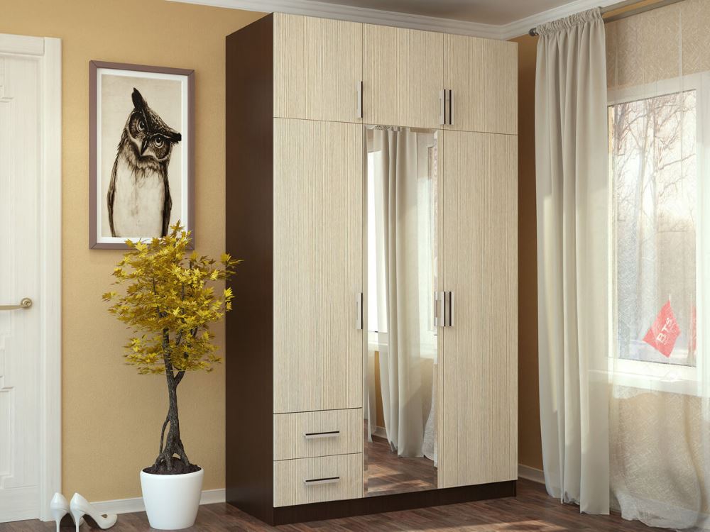 Фото Шкаф с ящиками (129) трехдверный от производителя БТС  в Мариуполе по цене 15 340 ₽