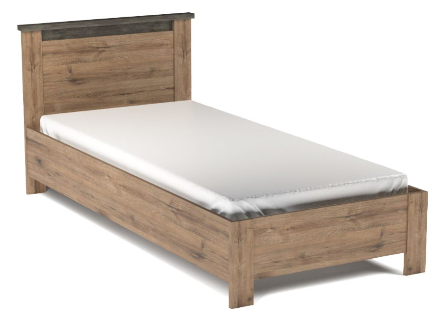 Фото Кровать односпальная Денвер (СМ 90х200) без основания от производителя СБК в Мариуполе по цене 10&nbsp;560 ₽