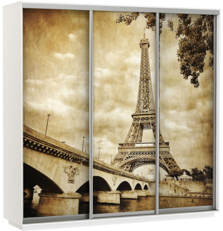 Фото Шкаф-купе Экспресс Трио Фото (2,1х0,6х2,4 - 3 двери) от производителя Мебельная компания Е1 в Мариуполе по цене 56&nbsp;220 ₽