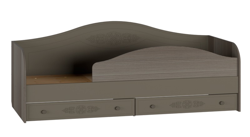 Фото Кровать односпальная Ассоль плюс АС-10 (СМ 80х200) комплектуется настилом от производителя Компасс в Мариуполе по цене 27&nbsp;800 ₽