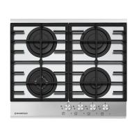 Варочная поверхность газовая 4-х комф. MGHG 64 22 (590х520) (Материал Металл/Стекло , Цвет Маталлик/Черный) в Мариуполе от производителя 