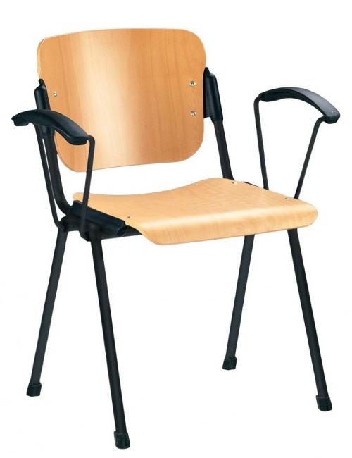 Фото Стул для посетителя Эра (Era) wood arm (крашенный) от производителя Новый стиль в Мариуполе по цене 4 490 ₽