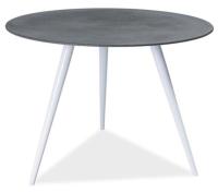 Стол обеденный Signal Evita (металл, стекло-серый,  белый (Signal) ) в Мариуполе от производителя 