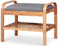 Полка для обуви Halmar ST-12 (натуральный, серый (Halmar ) ) в Мариуполе от производителя 