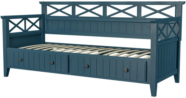 Фото Кровать односпальная Амелия (СМ 80х200) с выдвижными ящиками, без основания с универсальными царгами от производителя Браво-мебель в Мариуполе по цене 29&nbsp;730 ₽