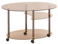 Фото stoly-ovalnye стол журнальный полуовал производитель Мебель из стекла