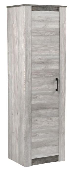 Шкаф Денвер 2300 (67) однодверный (риббек серый-камень темный, риббек серый,(СБК))