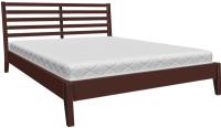 Фото derevyannye-krovati кровать двуспальная камила (см 140х200) без основания с универсальными царгами производитель Браво-мебель
