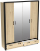 Фото Шкаф Бостон (180) четырехдверный (2 зеркала) от производителя СБК в Мариуполе по цене 34&nbsp;930 ₽