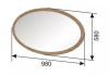Фото Зеркало навесное Ольга-4 от производителя Фант-мебель в Мариуполе по цене 2&nbsp;600 ₽