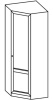 Фото Шкаф Микки-1 (75) угловой от производителя Ставрополь Мебель в Мариуполе по цене 10&nbsp;440 ₽