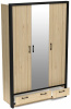Фото Шкаф Бостон (135) трехдверный (1 зеркало) от производителя СБК в Мариуполе по цене 27&nbsp;200 ₽