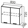 Фото Кухня Арабика шкаф навесной Ш800 от производителя SV-мебель в Мариуполе по цене 3&nbsp;610 ₽