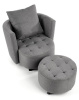 Фото Комплект Halmar Hampton (кресло для отдыха + подставка для ног) от производителя Halmar  в Мариуполе по цене 48&nbsp;790 ₽