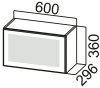 Фото Кухня Лаура шкаф навесной ШГ600с верх от производителя SV-мебель в Мариуполе по цене 4&nbsp;150 ₽