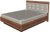 Кровать двуспальная Мелисса КР-1853 (СМ 160х200) с подъемным механизмом ( 160х200 , ЛДСП/МДФ , слива валлис комбинированный , с подъемным мех. , с коробом , без матраса (Лером) )