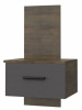 Фото Тумба прикроватная навесная Куба от производителя Браво-мебель в Мариуполе по цене 5&nbsp;780 ₽