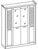 Фото Шкаф Прованс (182) четырехдверный от производителя Ставрополь Мебель в Мариуполе по цене 22&nbsp;350 ₽