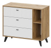 Фото Комод комбинированный Милан (3 ящика) от производителя SV-мебель в Мариуполе по цене 7&nbsp;860 ₽